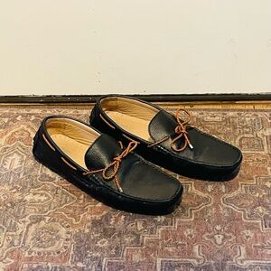 Carlos Santana black weather driving moccasin/ loafers